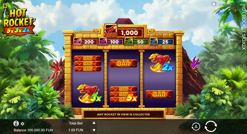 Hot Rocket 5x 3x 2x - περιστροφή βάσης με overlay-πολλαπλασιαστές στους τροχούς